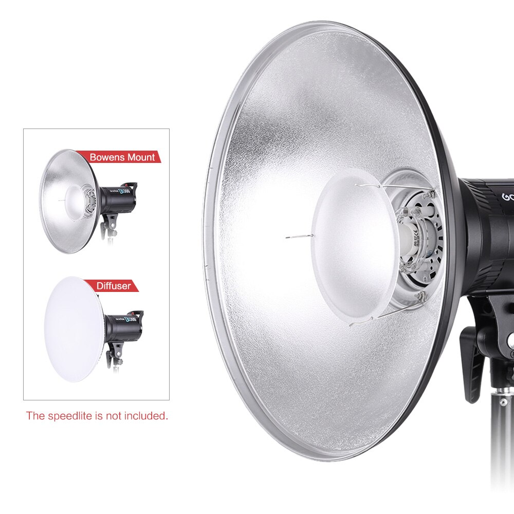 Reflector estroboscópico de 41cm para Godox Bowens, accesorio de estudio de fotografía Speedlite, aleación de aluminio