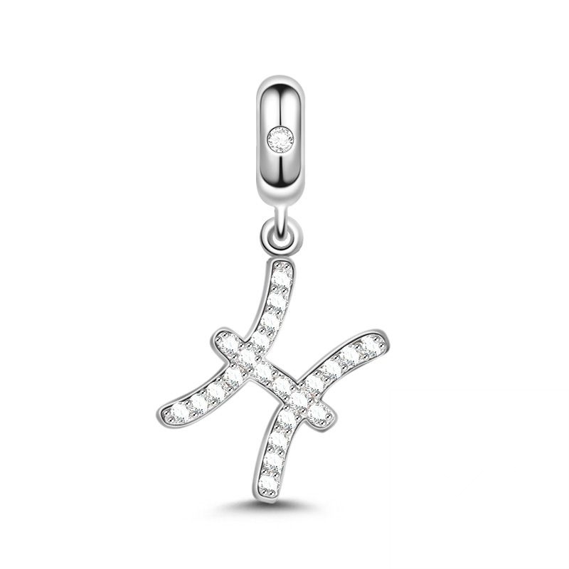 Klassieke Sprankelende Ram, Tweelingen, Steenbok, Pissen Zodiac Charm Kralen Fit Originele Europese Zilveren 925 Armband DIY Sieraden: Yellow / Gold
