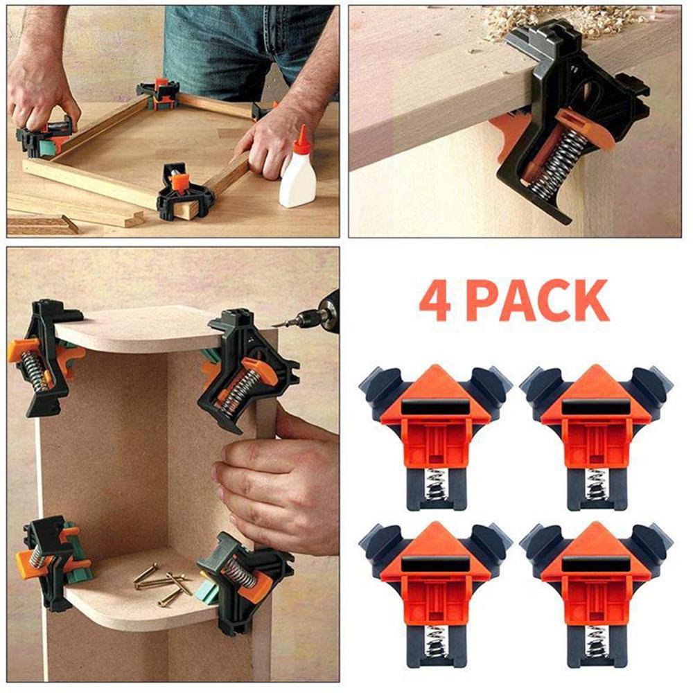 4 PCS Rugged 90 Degree Right Angle Clamp DIY Corne... – Vicedeal