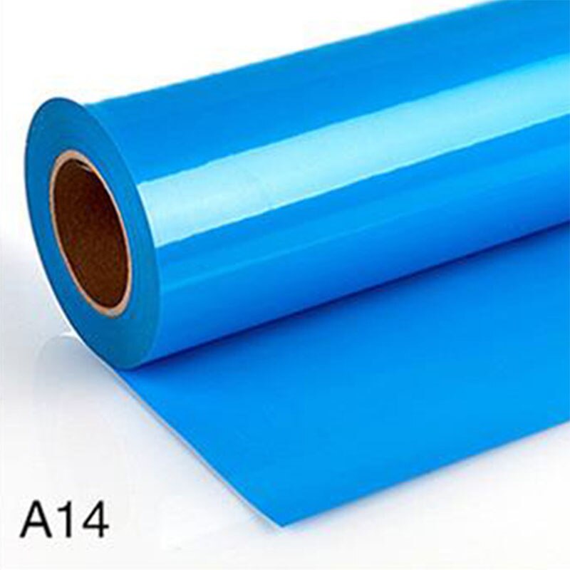 12 " x11 yard /30 cmx 10m pvc varmeoverførsel vinylfilm varmepressemaskine t-shirt strygejern på htv print ark gør det selv tøj: A14