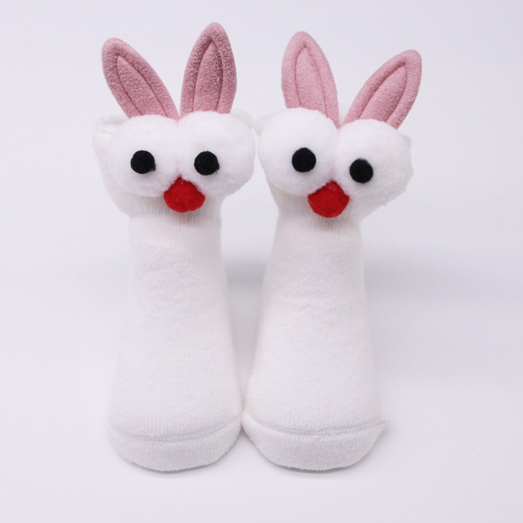Calcetines de algodón antideslizantes con dibujos animados para bebés, calcetín para niños y niñas