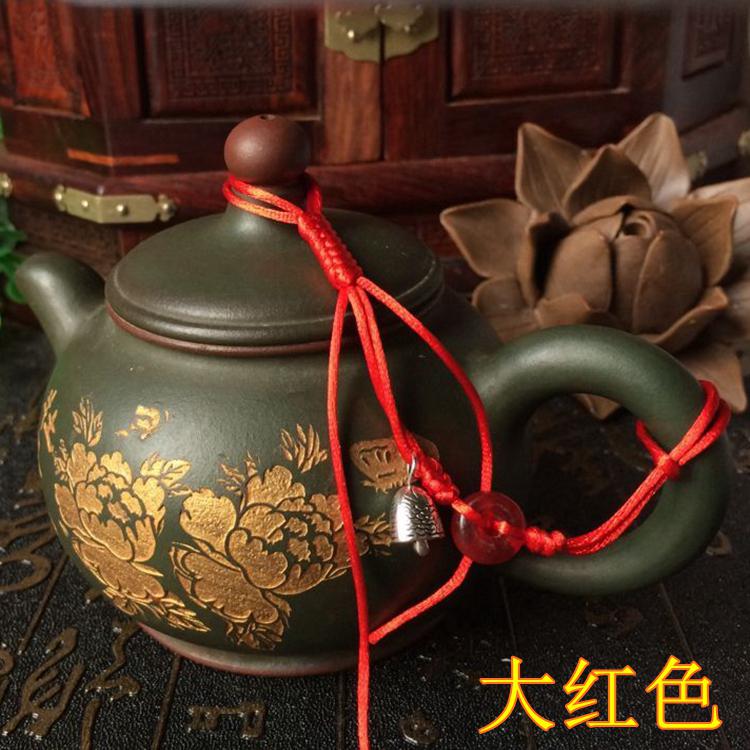 Natural Horns Diy Pot Lid Rope Tea Ceremony Teapot Cup: 1