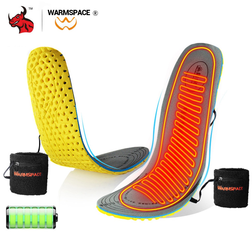 Plantillas térmicas para botas de Moto, zapatos térmicos con calefacción eléctrica para invierno, con batería USB, mantiene el calor