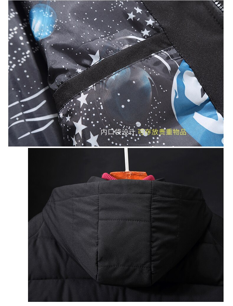 Plus size 9xl-4xl tyk polstret parka til mænd vinterjakke med hætte frakke med flere lommer varmt overtøj til mænd afslappet tøj