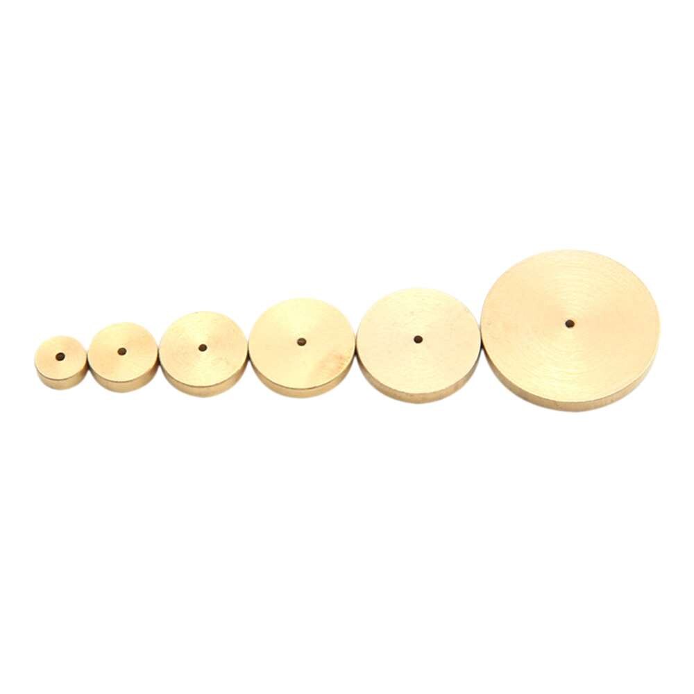 6 Sizes Leather Solid Brass Circle Gauge For Leather Crafts Accessories