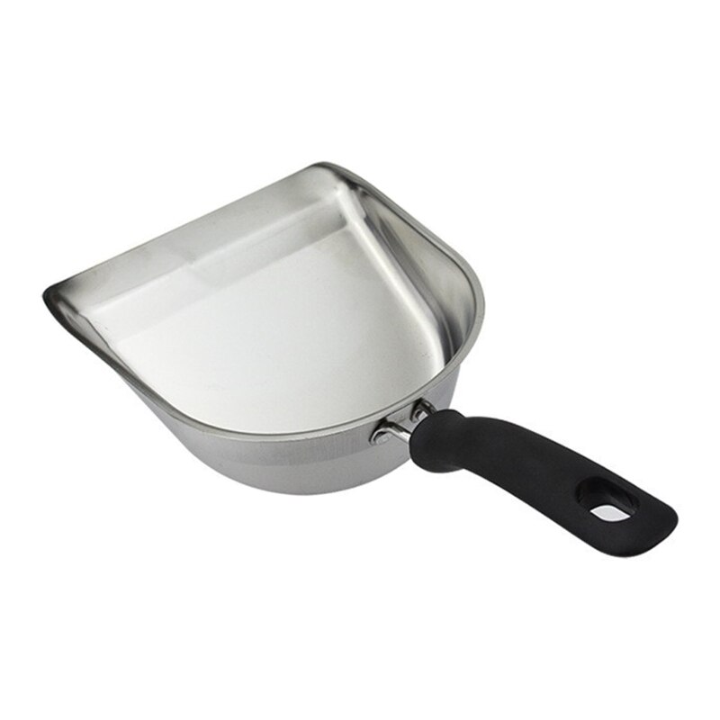 Mini Stainless Steel Garbage Shovel Small Handheld Dustpan Portable Tool for Home Bedroom office Desktop Trash Cleaning Gadget: G