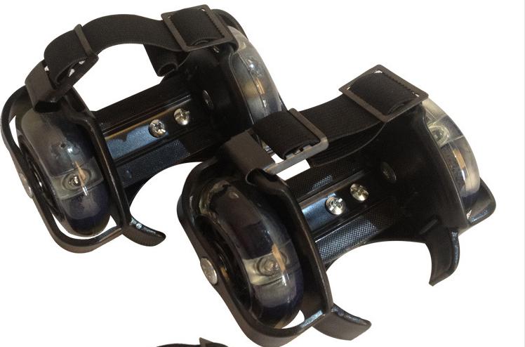Flash wheel skate sko udendørs sport flash runaway pulley hjul flyvesko selvlysende hjul lys rullesko til børn