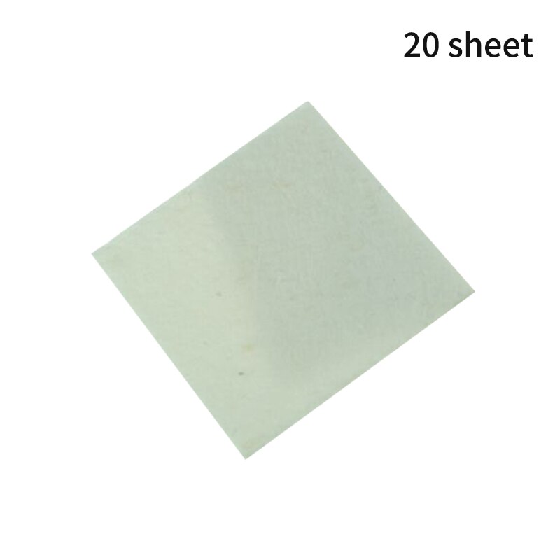 50 pièces de papier en Fiber de verre céramique 70x70x1mm ménage carré four à micro-ondes verre Fusion papier outils ménagers