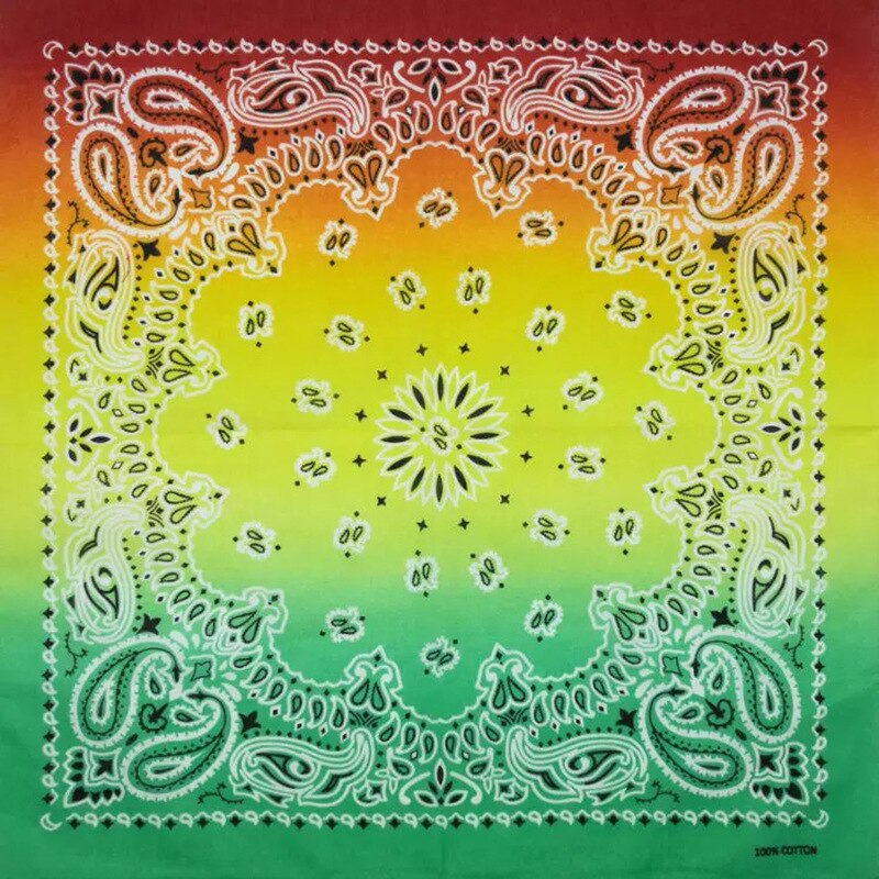 Neue Hüfte hüpfen Baumwolle Mehrfarbig binden Farbstoff Paisley Bandanas Schal Halstuch Headwear Kopftuch Armbinde Bandana Herren Frauen: 11