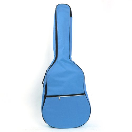 Gig taske taske bløde polstrede stropper til folkelig akustisk guitar 39 40 41 tommer himmelblå: Default Title