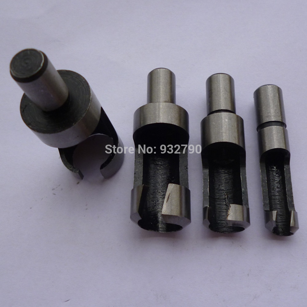 4 Stuks Plug Cutter Boor Set Power Tools 1/4 "3/8" 1/2 "5/8" Timmerwerk Houtbewerking Hout plug Cutter Snijgereedschap Boor Set