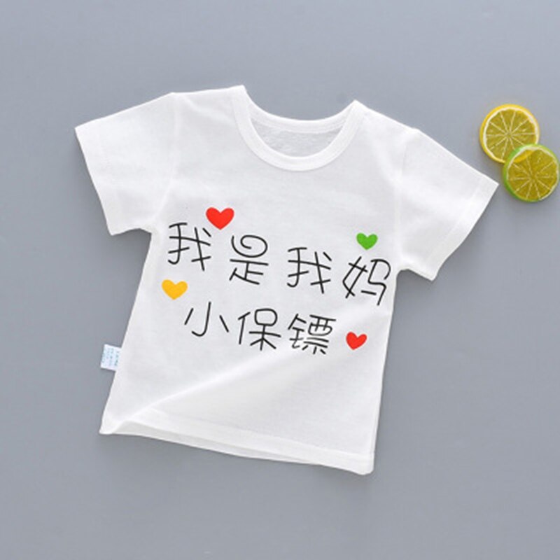 Kinderen Korte Mouwen T-shirts, Kleine En Middelgrote Meisjes, Zomer Katoen Dieptepunt Shirts, jongens Half Mouwen T-shirt Top