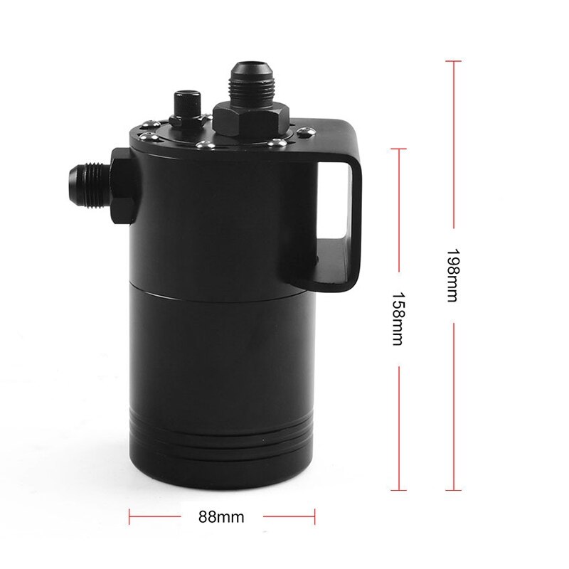 Aluminium Racing Oil Catch Tank Can Round Can Reservoir Turbo Oil Catch Can / Can Catch Universal