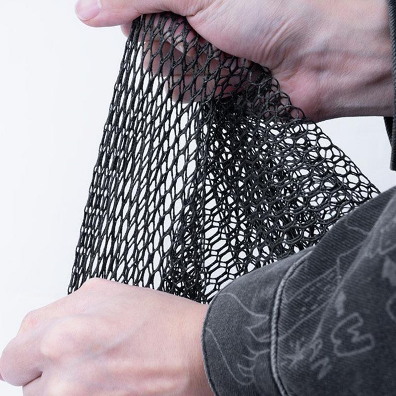 Floating Fish Basket Fishing Bait Mesh Fish Cage Fishing Tools Floating Drawstring Fishing Basket Fish Keeper Net Portable