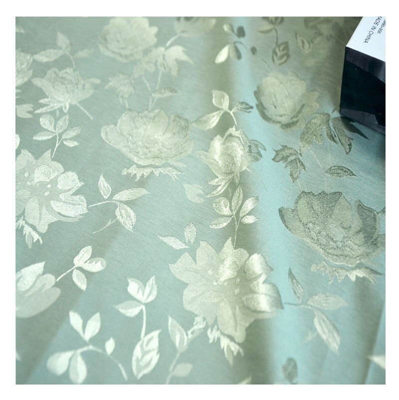 China tela de satén de poliéster jacquard tela para coser vestido de noche de boda de diy ropa lolita