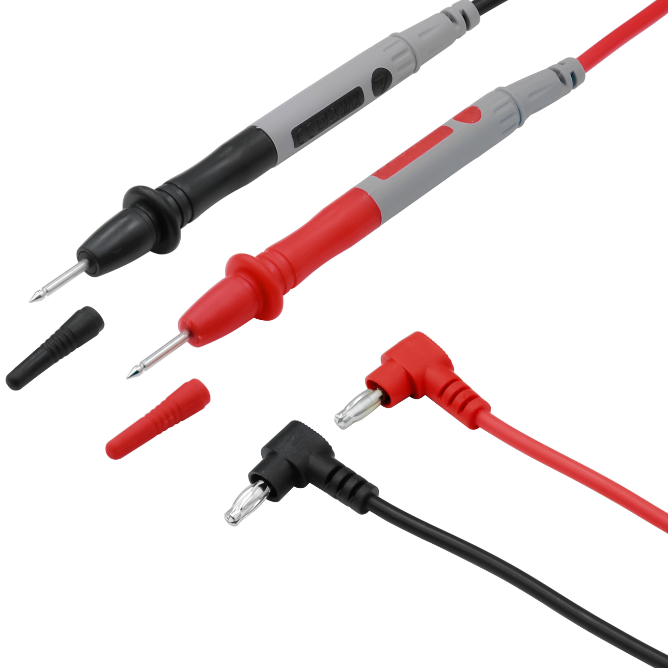 1 par universella prob-testledningar stift för digital multimeter nålspetsmätare multimeter tester ledning sond tråd penna kabel 10a