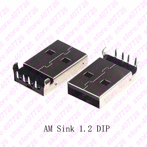 10 stk usb 2.0 stik a type hanstik stik usb stik  am 4 pin vask 2.5 smt /vask 1.2 dip kabel lodning