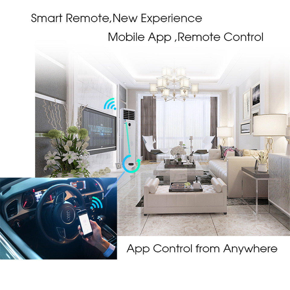 WIFI Control remoto inteligente por infrarrojos Control Universal de vida inteligente Aplicación Control One para todos los controles funciona con Alexa Google Home