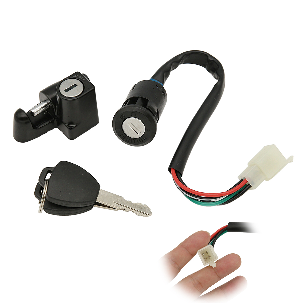 Interruptor Universal para motocicleta ATV, llave de interruptor de encendido para Kawasaki, Suzuki, Yamaha, Honda, bloqueo de manillar de motocicleta