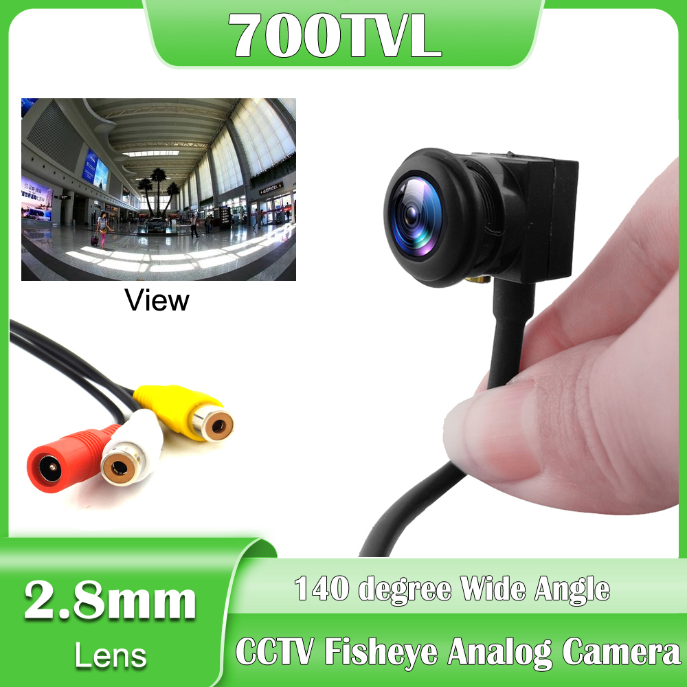 700 tvl farve fisheye vidvinkel sikkerhedskamera analoge mini cctv kameraer