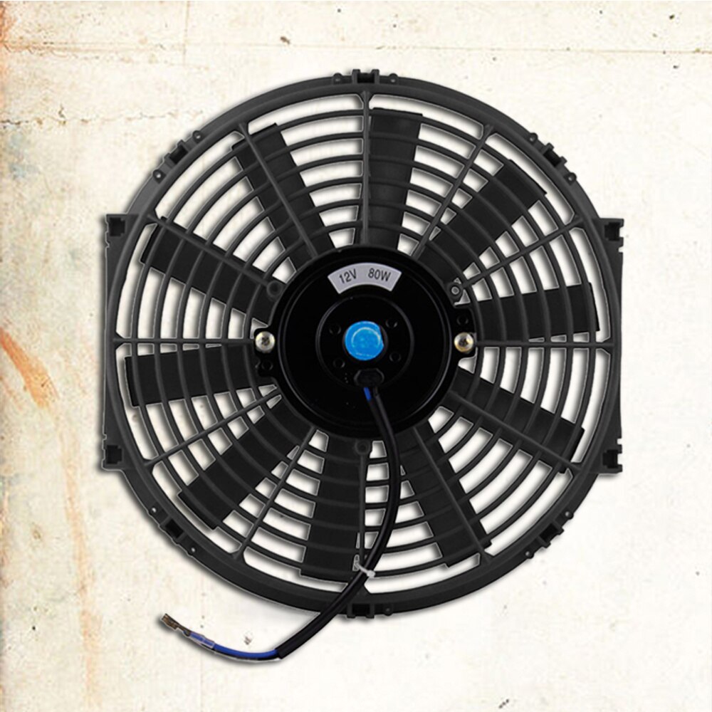 High Performance Black Electric Radiator Cooling Fan Engine Refitted Cooling Exhaust Fan (Black)