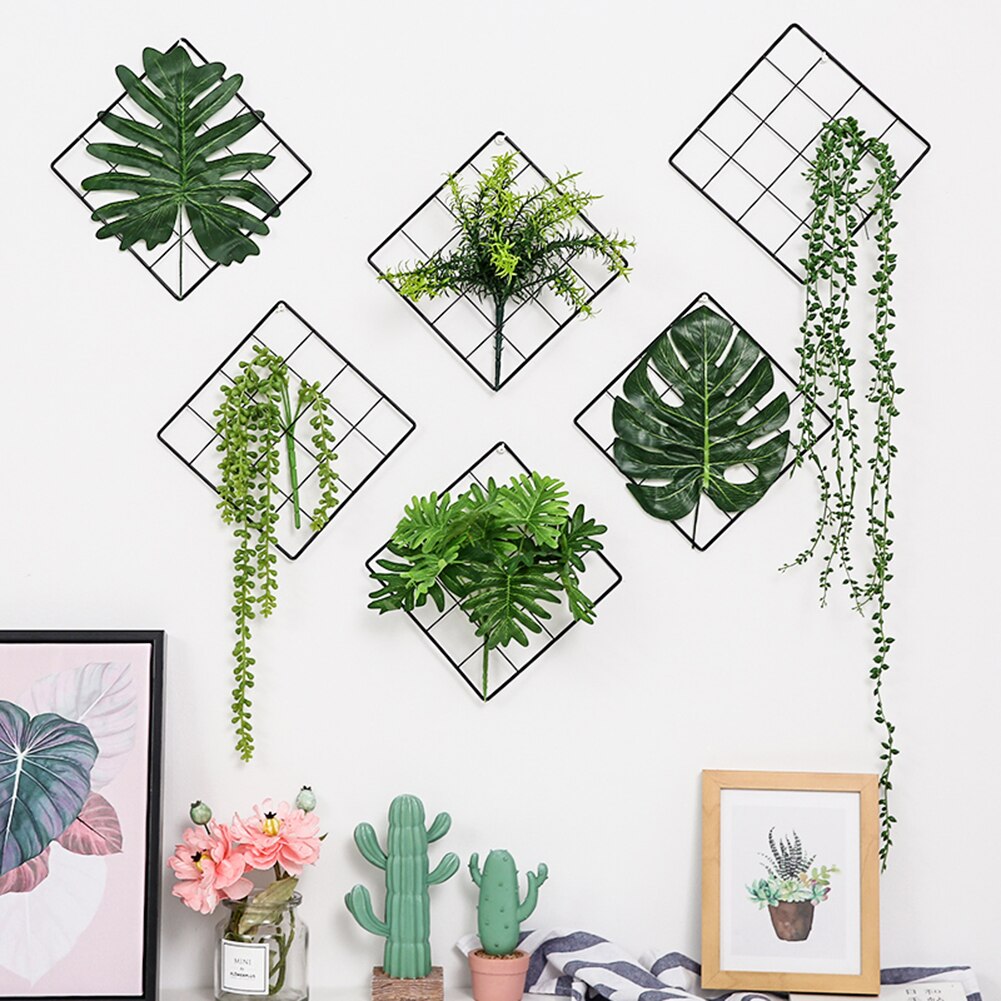 3 farger nordisk stil jern metall gitter dekor fotoramme postkort mesh ramme kunst vise mesh lagringshylle arrangør stativ
