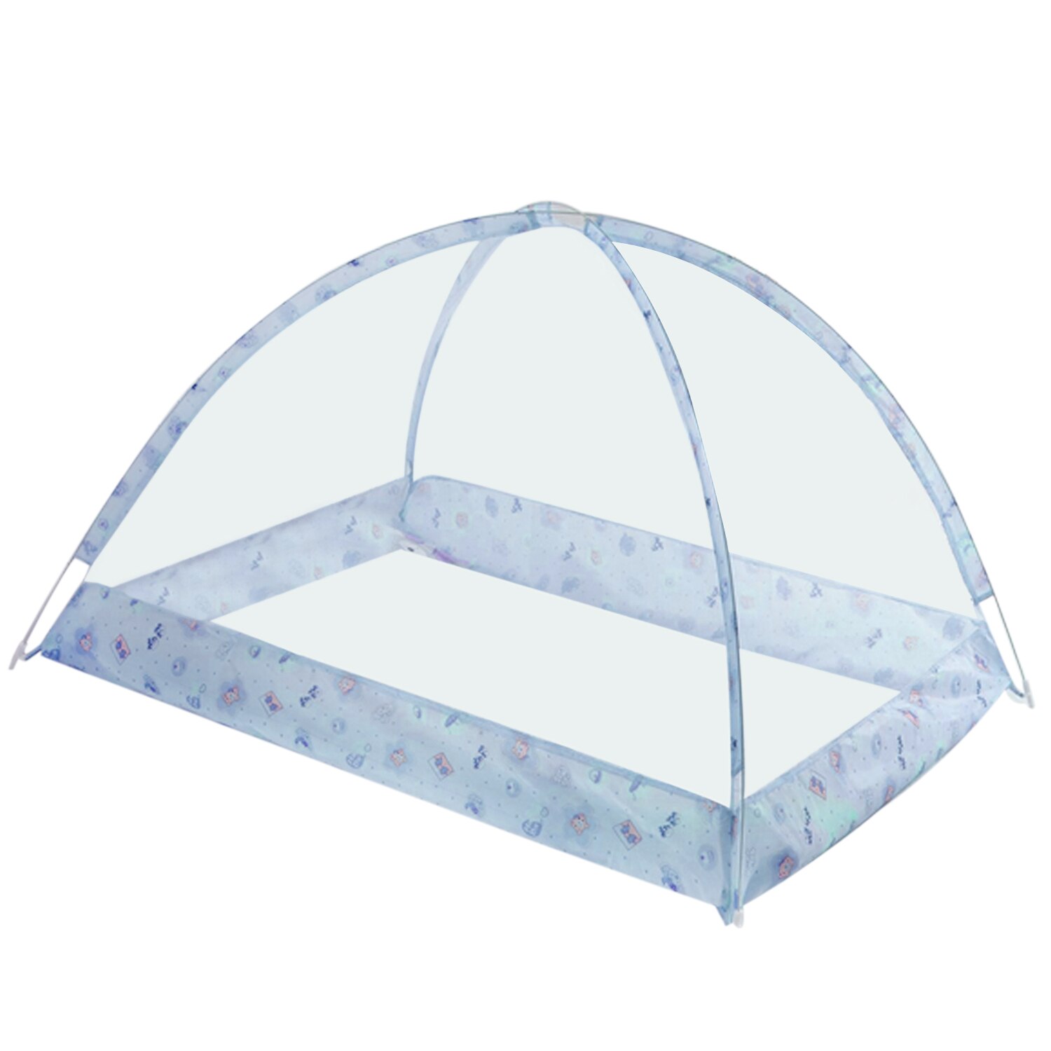 Portable Folding Baby Kids Bed Mosquito Net Bed Summer Nursery Bedroom Sleeping Pillow Netting Crib Sleeping Mosquito Net Tent: Blue