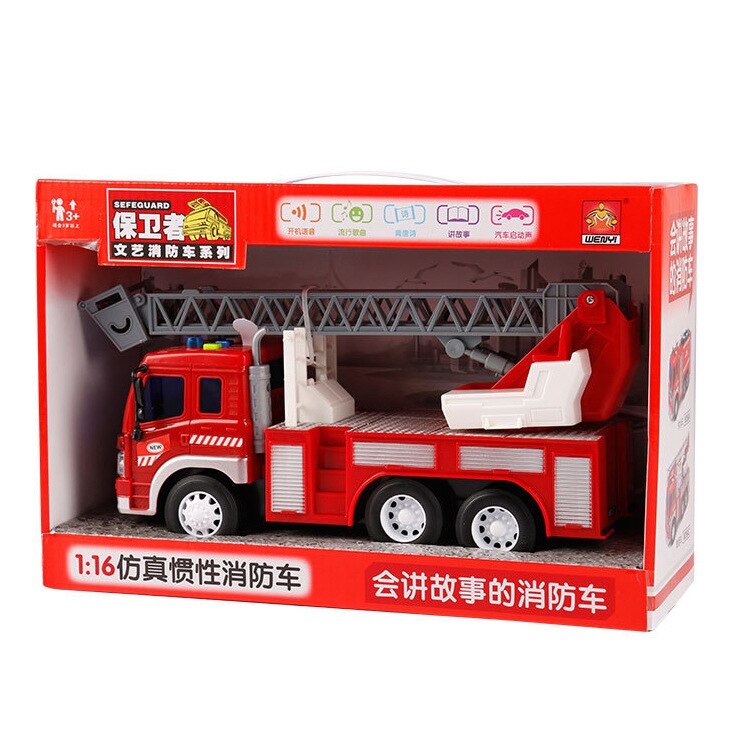 1/16 Fire Fighter Truck Model With Educational Songs/ Stories