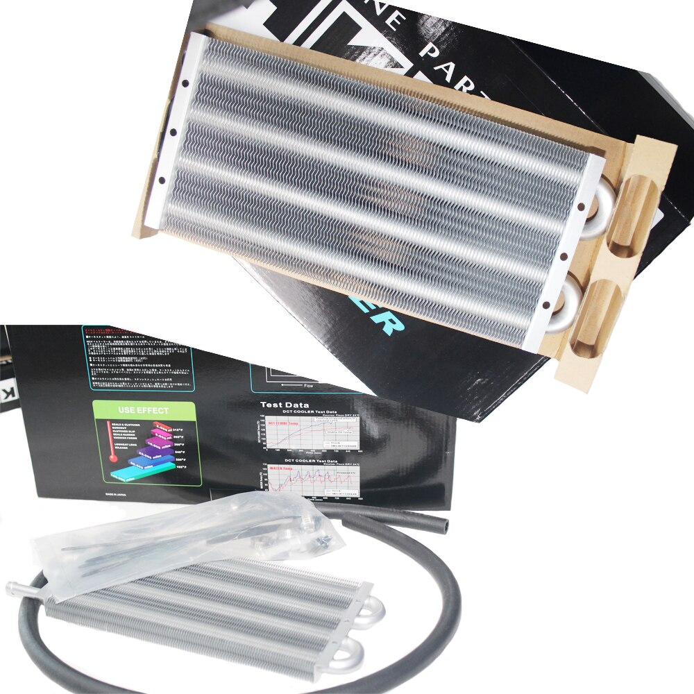 arrived items HK5 UNIVERSAL ALUMINUM REMOTE TRANSMISSION OIL COOLER/AUTO-MANUAL RADIATOR CONVERTERoil car engine cooler kit