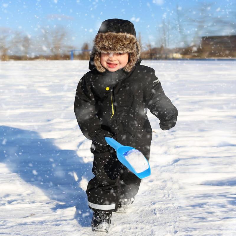 En plein air hiver enfants neige sable Scoop pelle jouet en plastique enfants jouent neige outils de lutte couleur aléatoire