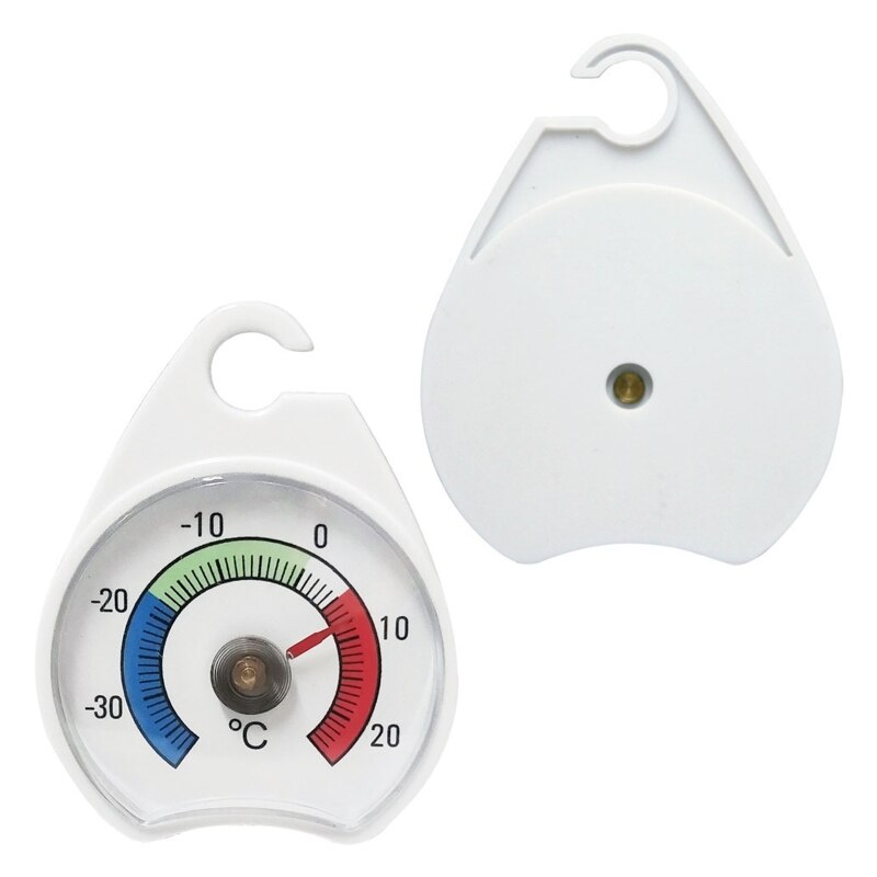 Mini Refrigerator Thermometer Digital Hook Thermometers with Red Indicator for Home Kitchen Shopping Mall Freezer Fridge