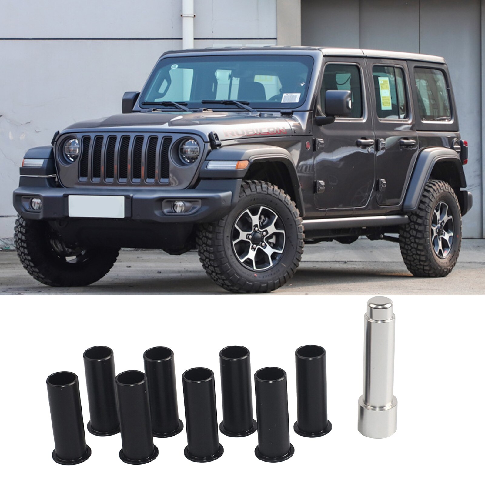 8 Stks/set Auto Deur Scharnier Bus Pin Liners Voor Jeep Wrangler Jk 07-18 Universeel Modificatie Onderdelen accessoires