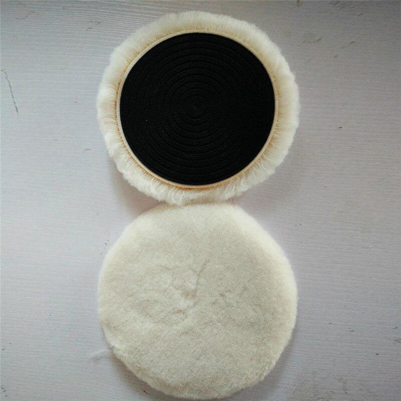1Pcs Wool Buffing Pad Wax Polishing Buffer Car Polisher Pad Magic Sticker Waxing Polishing Pad Car Paint Care Polisher Pads