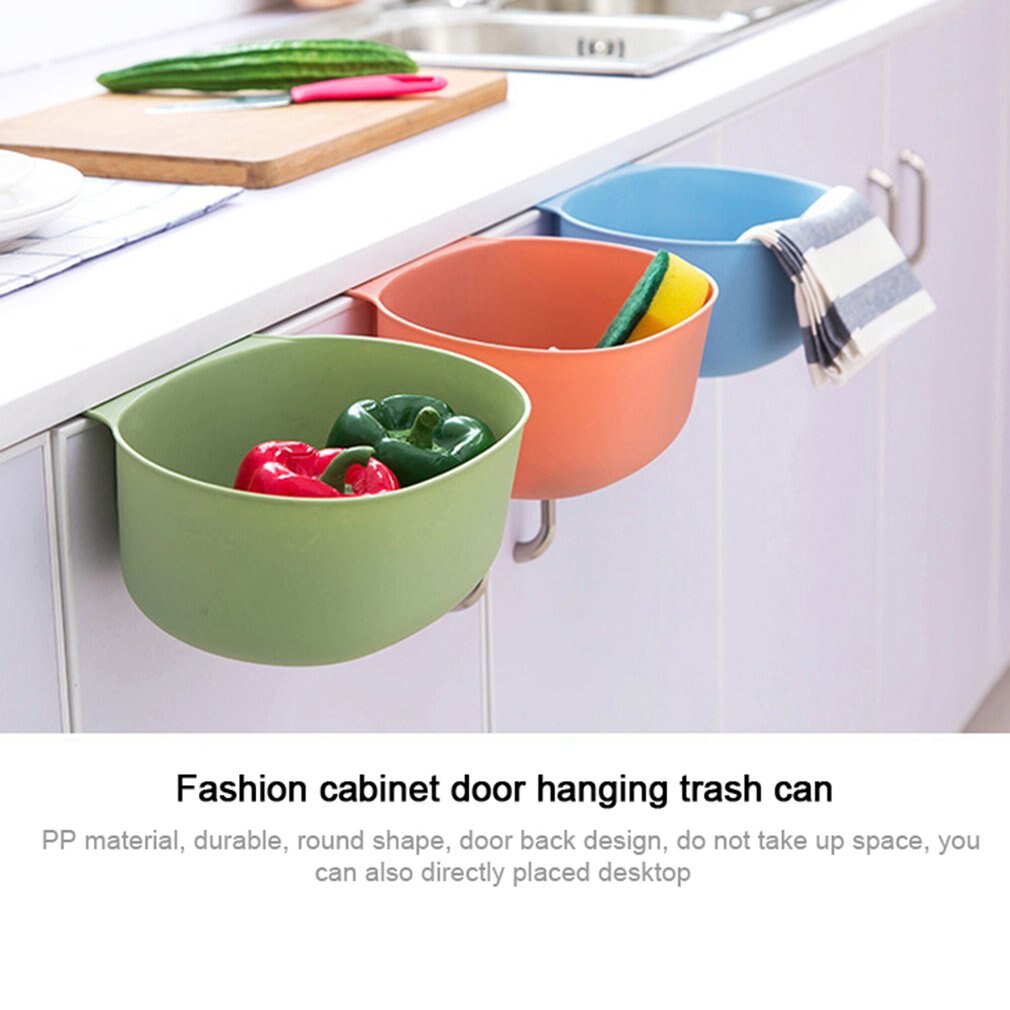European Style Home Kitchen Cabinet Cupboard Door Back Trash Container Hanging Trash Garbage Bin Storage Box