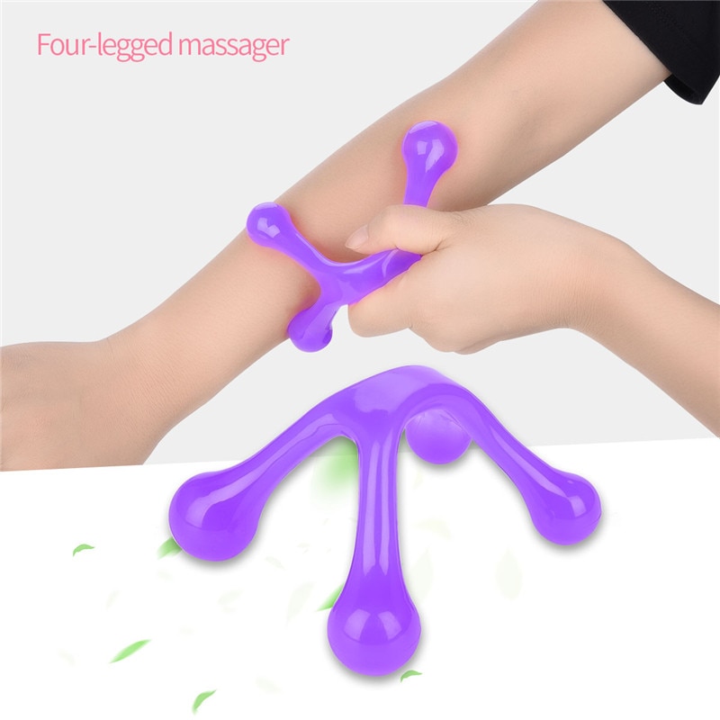 4 ben massage knoer håndflade pindsvin blødt væv massage værktøj ben hånd fuld krop rund kugle massager nakke tryk afspændingsværktøj 0