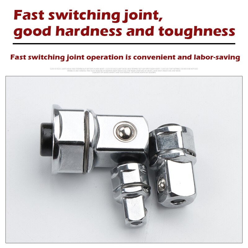 3 stück Schlüssel Buchse Adapter einstellen 1/4 Zoll 3/8 Zoll 1/2 Zoll Platz verhexen Griff Cr-V schnell Freisetzung Stock Ärmel Adapter