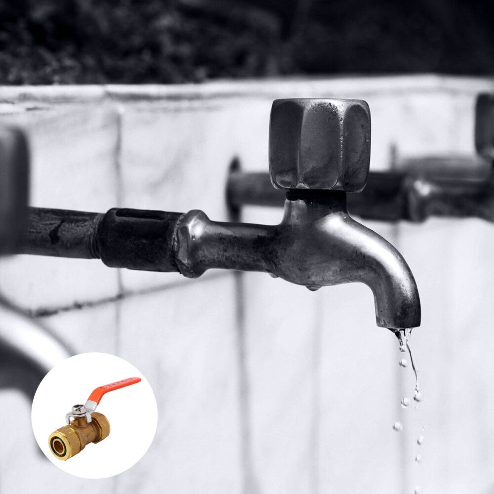 1 Pc Kogelkraan Duurzaam Draagbare Messing Vervanging Slang Barb Kogelkraan Afsluiter Voor Olie Water