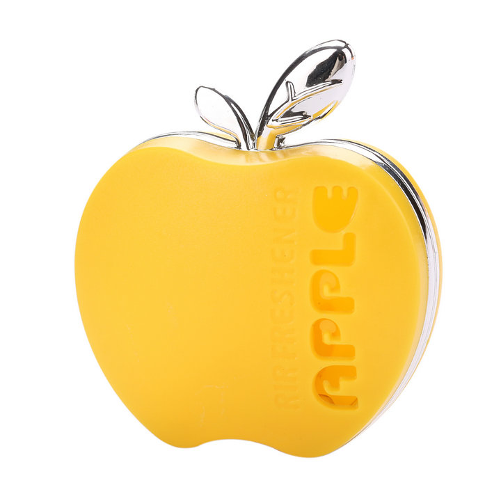 Apple Shape Mixed Fragrance Soild Perfume Luxury Air Conditioner Decoration Car Diffuseer Ambientador Flower Faint Scent: Yellow