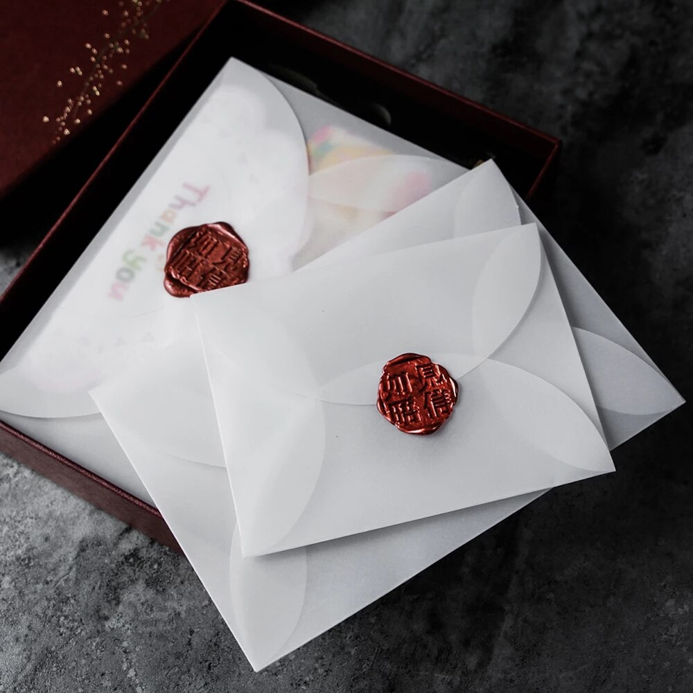 10 teile/los transparent Papier Umschläge leer Transluzenten Schwefelsäure Papier Umschläge Für Hochzeit Einladungen Segen Gruß