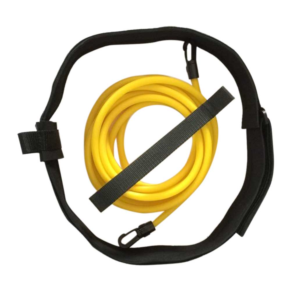 Static Tether Cords Safe Belt Ankle Harness Resistance Bands Lap Exerciser Elastic Stationary Swim Training Leash Universal: Yellow