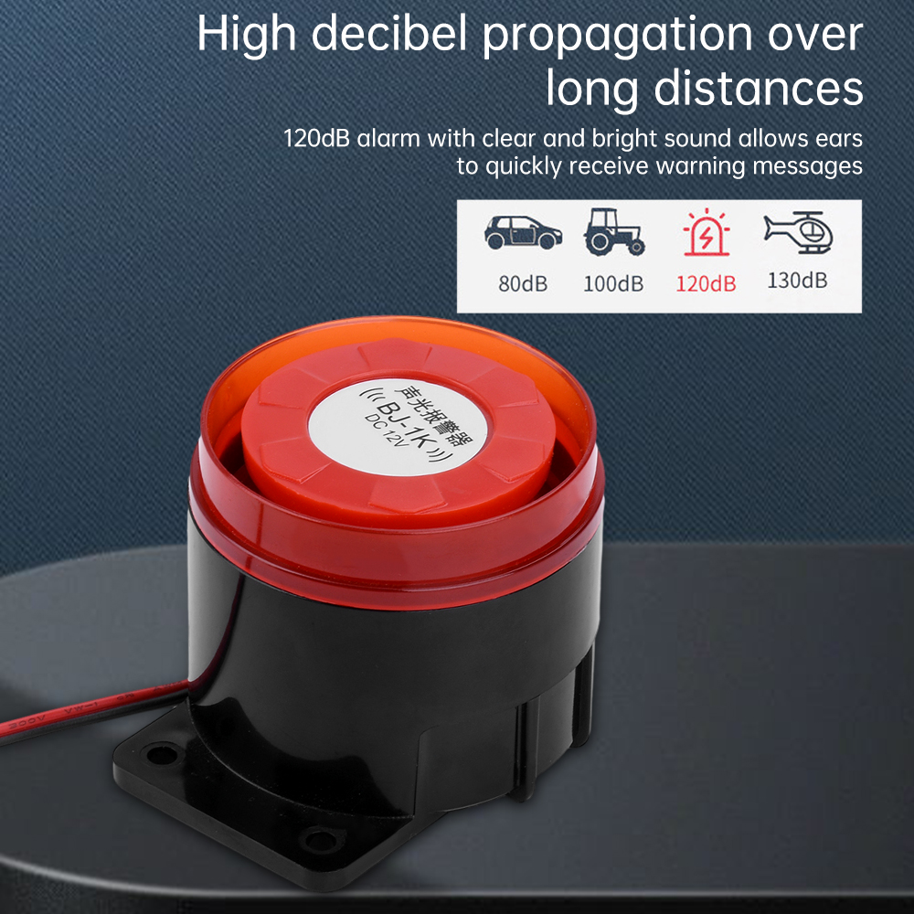 BJ-1K 12 24V 220V Buzzer with light without light high decibel sound and light alarm alarm explosion anti-theft horn electronic