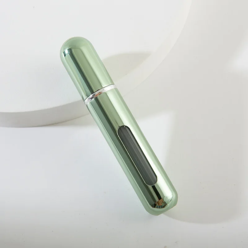 8/10 ml Mini Tragbare Nachfüllbare Parfüm Flasche Zerstäuber Pumpe Aluminium sprühen Flasche Kosmetische Behälter Reise machen-hoch-Werkzeug: Gelb