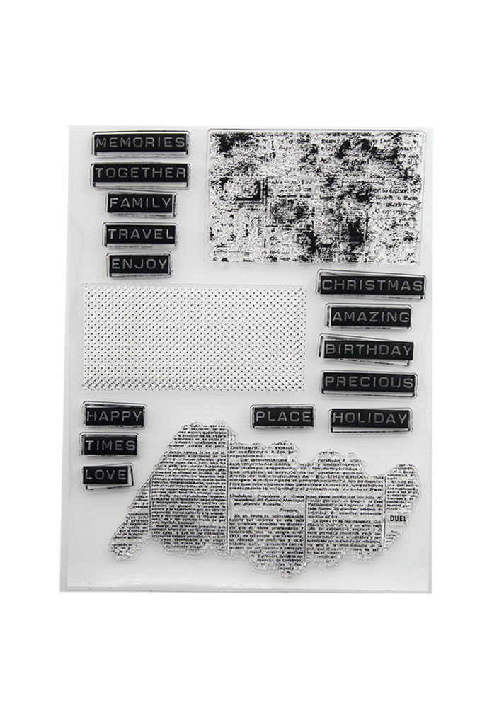 Świąteczne przezroczyste stemple Silikonowe przezroczyste stemple robić tworzenia kartek i scrapbookingu DIY: Szampan