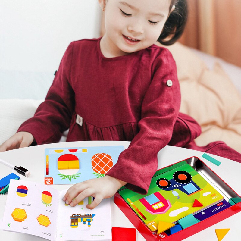 Magnetische Puzzel Speelgoed Kinderen Intelligentie Brain Training Speelgoed Multifunctionele Baby Voorschoolse Vroege Educatief Speelgoed Voor Kinderen