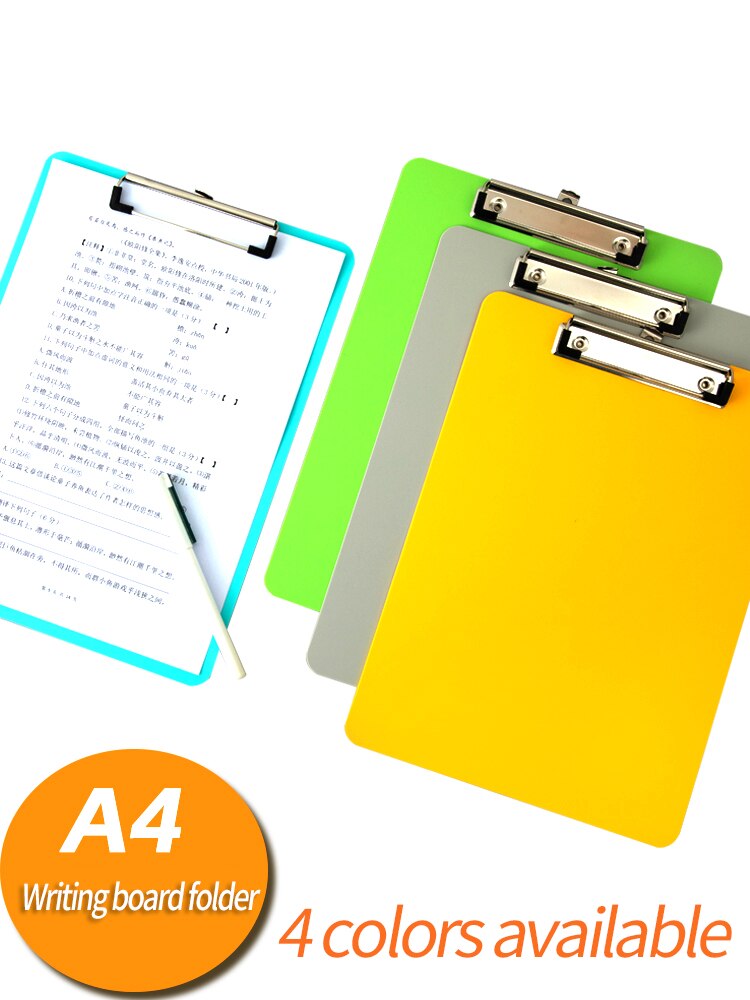 Clip file folder plastic writing board for documents multifunctional drawing tablet a4 paper writing pad office student supplies