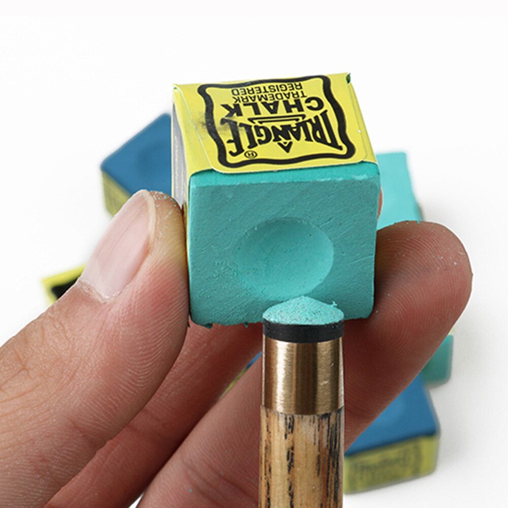 Duurzaam calciumcarbonaat tip krijt blauw olieachtig antislip poolkeu krijt biljart accessoires snookerkeu krijt biljart krijt