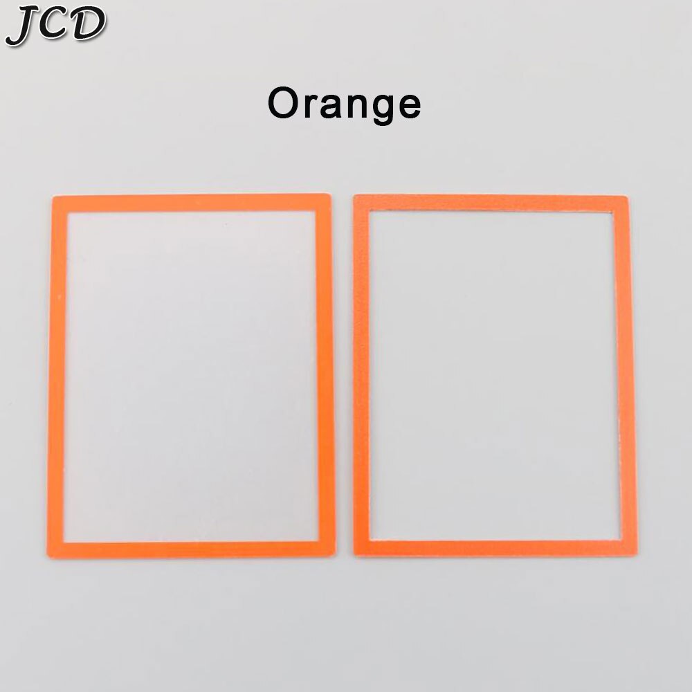 Jcd 2 stuks/partij meerkleurige bovenste lcd-schermlens plastic afdekking + onderste frame vervanging voor nintendo ds lite voor ndsl gameconsole