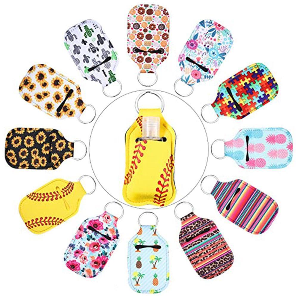 Beauty Lotion Keychain Holder Travel Bottle Refillable 30ml Carrier Reusable Keychain Flip Bottles Beauty Cap with Containe T5I7