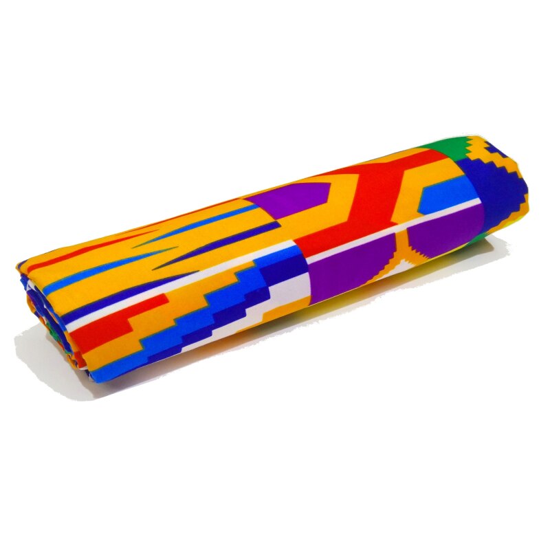 Moderne fargerik ghana vokstrykk stoff afrikansk pagne ankara nigeria ekte nederland vokstrykk stoff 6 meter