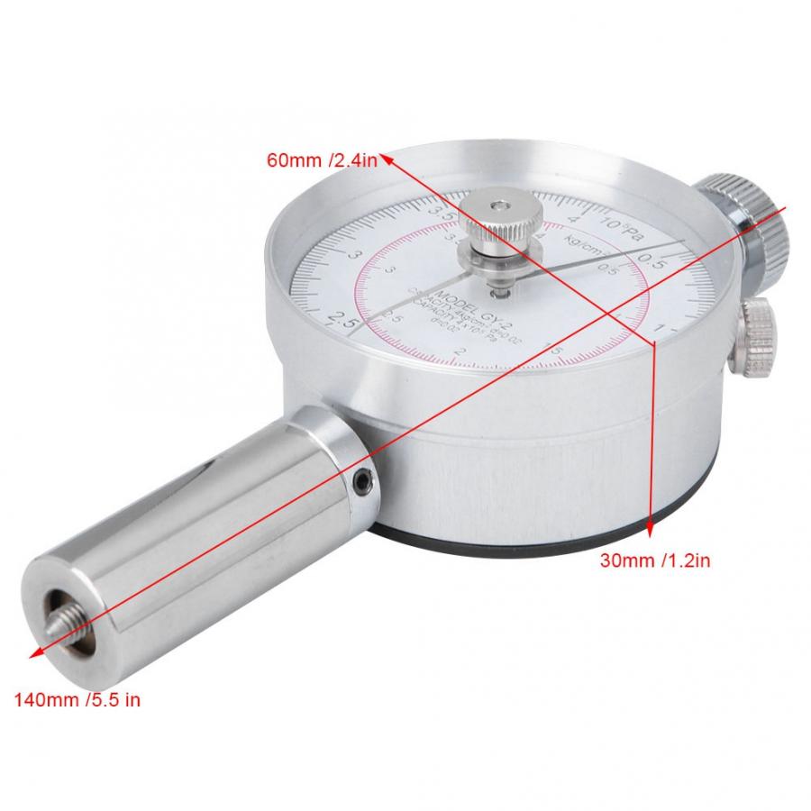 GY-2 Obst Penetrometer Sclerometer Bauernhof Obst Härte Tester Maschine mit Sauerei Kopf